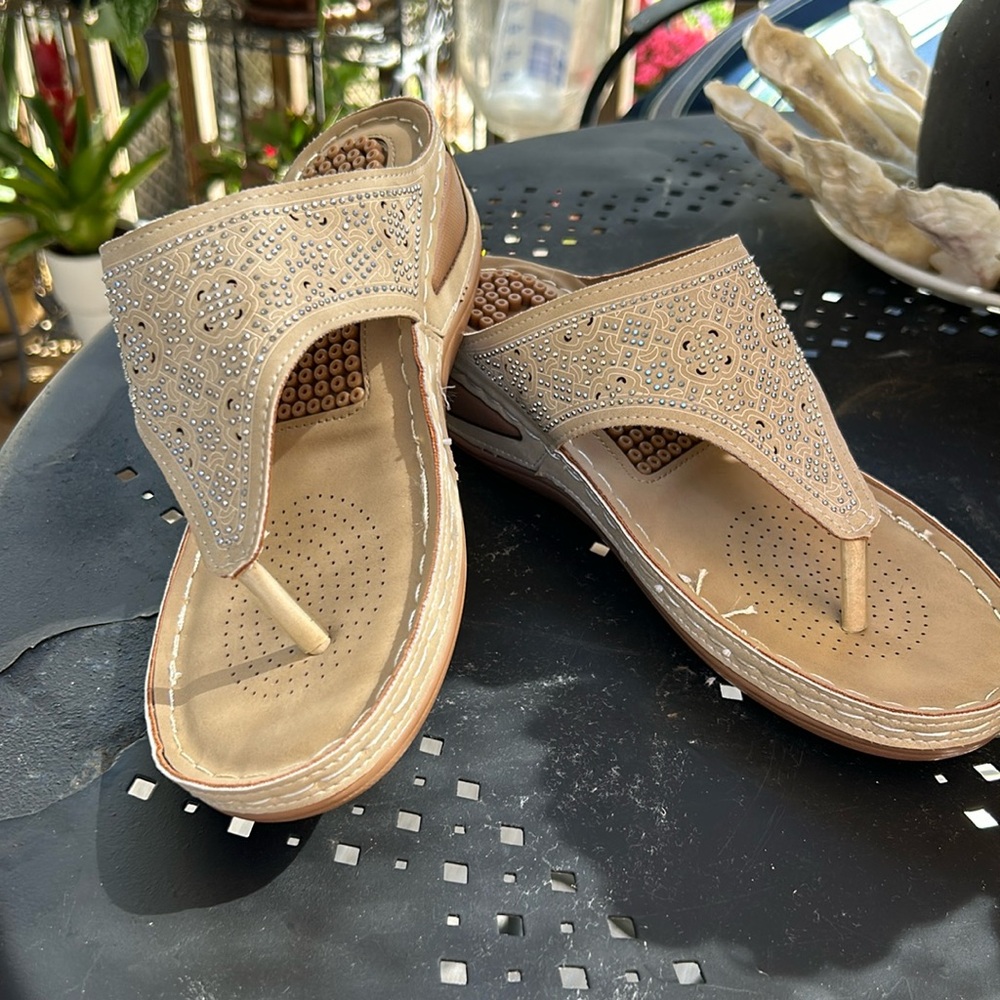 Tan wedges